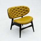 dalma lounge chair yellow side view