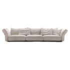 Camelot Sofa with sculptural form and sleek modern frame