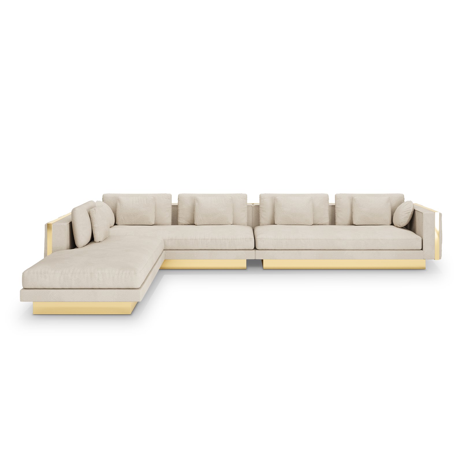 Lapiaz Modular Sofa_2 Lapiaz Modular Sofa with sculptural design, irregular lines, and luxurious fabric upholstery inspired by natural stone forms.