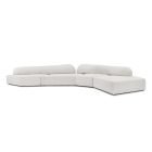 On the Rocks modular sofa by Francesco Binfaré—fluid sculptural form upholstered in textured fabric