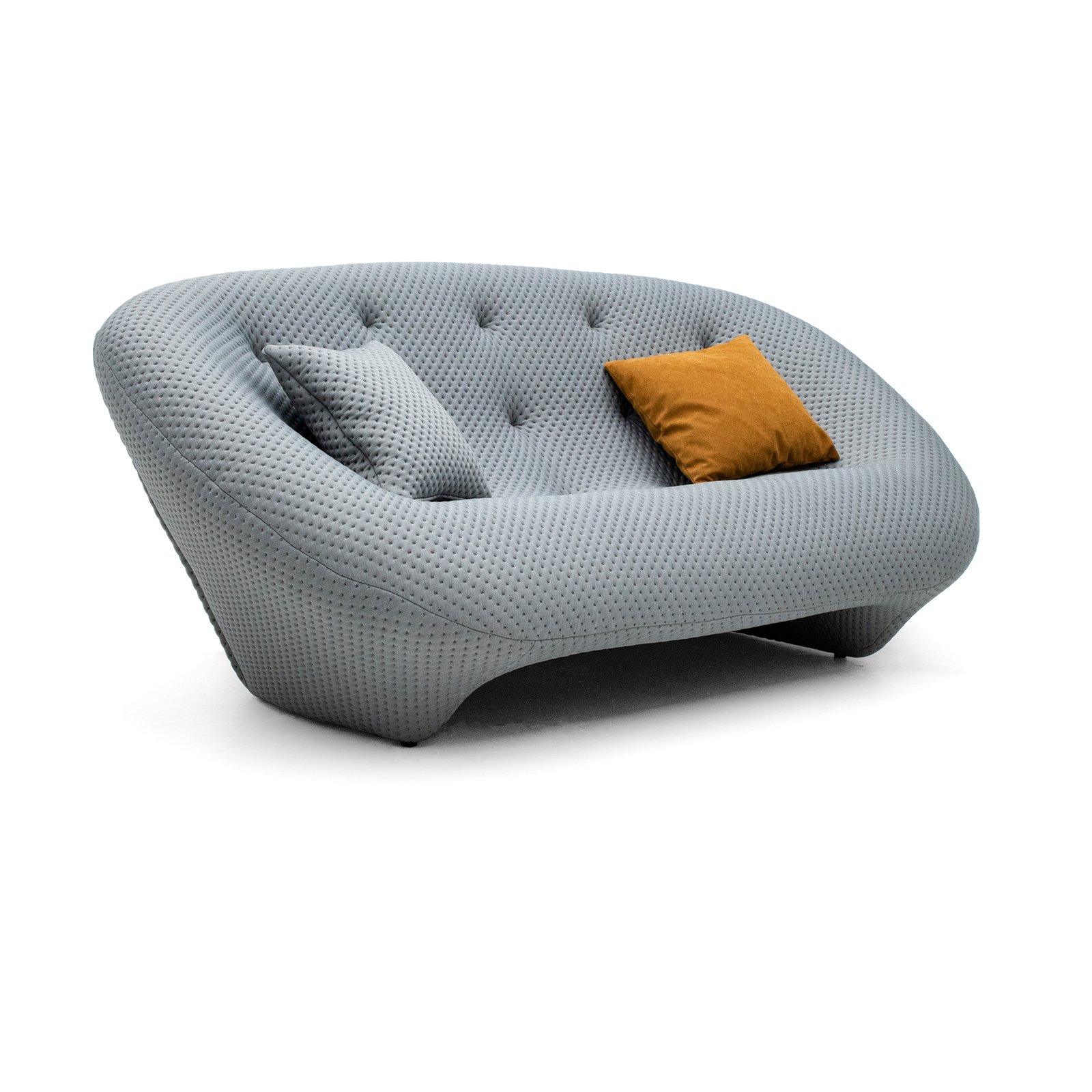 Ploum Sofa Replica in gray colour front view